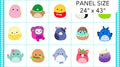 Squishmallows Quilt Panel