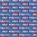 Star Spangled Summer July Fourth Words 43"/44" Fabric Per Yard