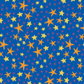 Starfish Soiree Royal Blue Cotton 44"/45" Fabric Per Yard