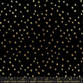 Starry Mini Starry Black Gold Cotton 43"/44" Fabric Per Yard