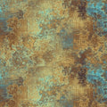 Steampunk Menagerie Brown Corrosion Cotton 44"/45" Fabric Per Yard