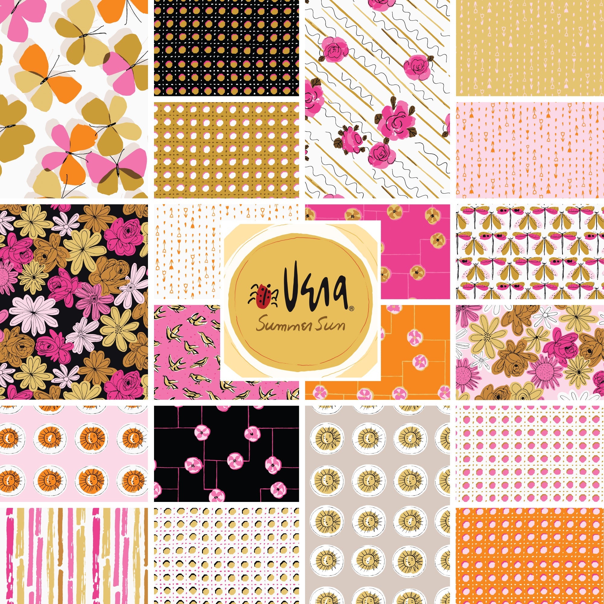 Summer Sun 20 Piece Fat Quarter Bundle
