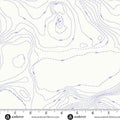 Sun Print Whisper Pond Topography 44"/45" Fabric Per Yard