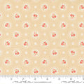 Sunbonnet Almond Flower Dots Cotton 44"/45" Fabric Per Yard