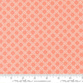 Sunbonnet Coral Lattice Blenders Cotton 44"/45" Fabric Per Yard