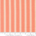 Sunbonnet Coral Stripes Cotton 44"/45" Fabric Per Yard