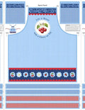 Sweet Cherry - Apron Panel Multi Cotton 44"/45" Fabric Per Yard