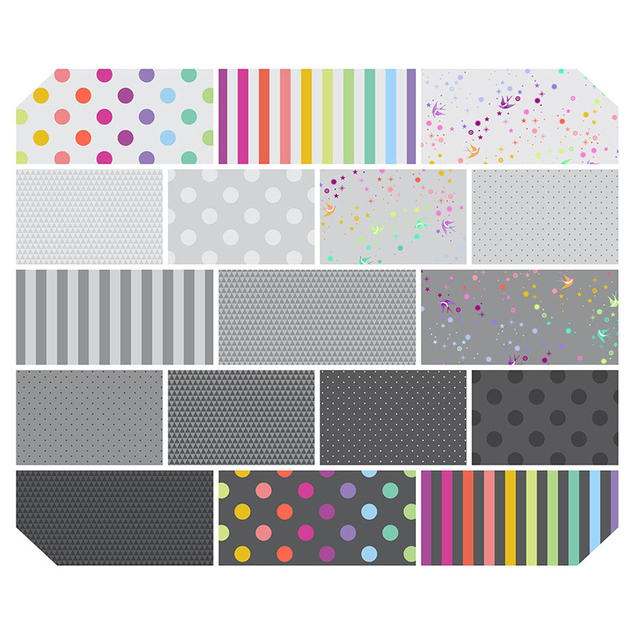 2025 Tula Pink True Colors - 5" Charm Pack
