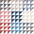 Tapestry Heirloom Wholecloth Triangles Cotton 43”/44” Fabric Per Yard