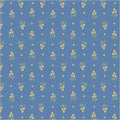 Tapestry Posy Powder Blue Cotton 43”/44” Fabric Per Yard