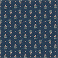 Tapestry Posy Prussian Cotton 43”/44” Fabric Per Yard