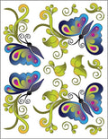 Tattoo Elementz Decal Butterfly Bliss (Printed On Clear)