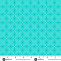 Teal Double Crossed Color Pop Playground Cotton 44"/45" Fabric Per Yard