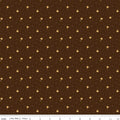 The Awe of Autumn Flower Toss Brown 43"/44" Fabric Per Yard