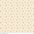 The Awe of Autumn Flower Toss Cream 43"/44" Fabric Per Yard