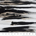 Transcendence Black & White Paint Stripes Cotton 44"/45" Fabric Per Yard