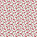 Very Cherry Scarlet Digital Cuddle Fabric per yard