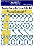 Border Sampler Set/ 5 Templates-High Shank 4.5mm