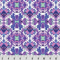 Wanderlust Damask Quilting Cuddle Blue Fabric per yard