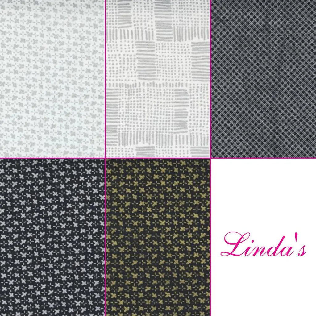 Whispers Metallic Fat Quarter Bundle - Set of 10