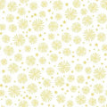 White And Gold Sparklers Cotton 43"/44" Fabric Per Yard
