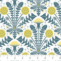 White Dandelion Tender Cotton 44"/45" Fabric Per Yard