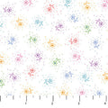 White Ditsy Daisy Pocket Posies Cotton 44"/45" Fabric Per Yard