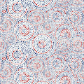 White Patriotic Hexi Dots Cotton Wideback Fabric per yard