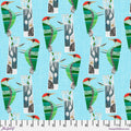 Woodpecker Sky Blue Cotton 44"/45" Fabric Per Yard