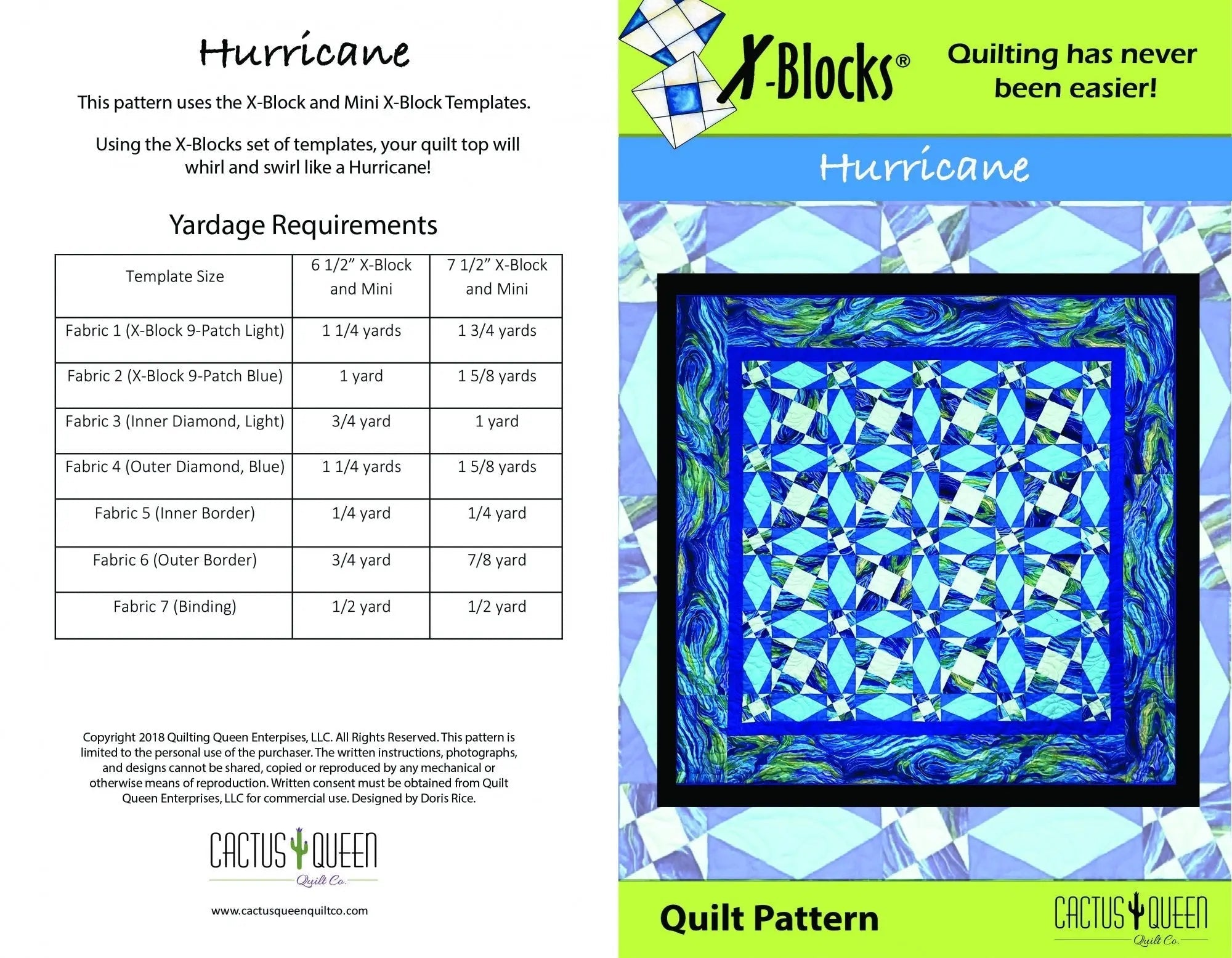 X-Block Hurricane Pattern