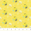 Yellow Bee Squishmallows Cotton 44"/45" Fabric Per Yard