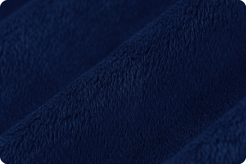 Navy Cuddle 3 58/60" Solid Minky Fabric Per Yard