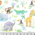 Digital Cuddle Multi Jungle Joy 58" - 60" Fabric per yard