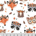 Digital Cuddle Multi Leaf Me Be 58" - 60" Fabric per yard