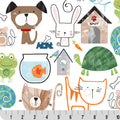 Digital Cuddle Multi Pet Shop 58" - 60" Fabric per yard