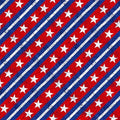 Red and Blue Stripe Route 66 Cotton 44"/45" Fabric Per Yard