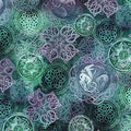Jade Elemental Magic Cotton 43"/44" Fabric Per Yard