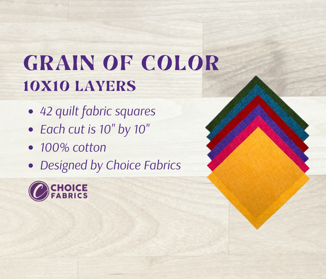 Grain of Color - 10x10 Layers - Color Pop (42 Squares)