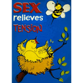1960s “Sex Relieves Tension” Decal — NOS Great Western Enterprises Adult Humor