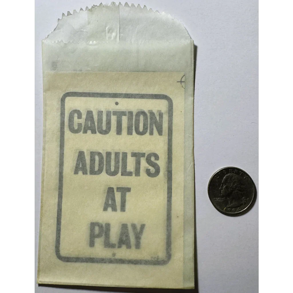 1960s “Adults at Play” Decal — NOS Baxter Lane Co. Mid‑Century Americana