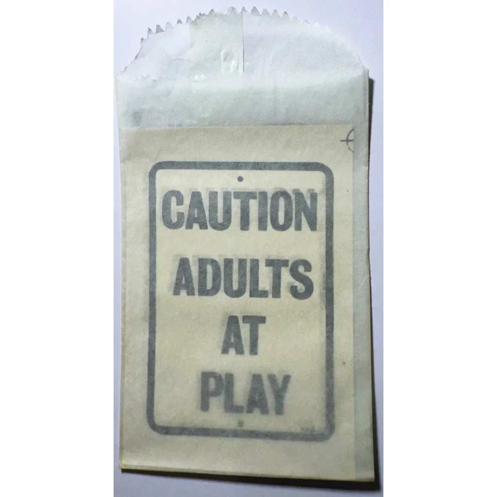 1960s “Adults at Play” Decal — NOS Baxter Lane Co. Mid‑Century Americana