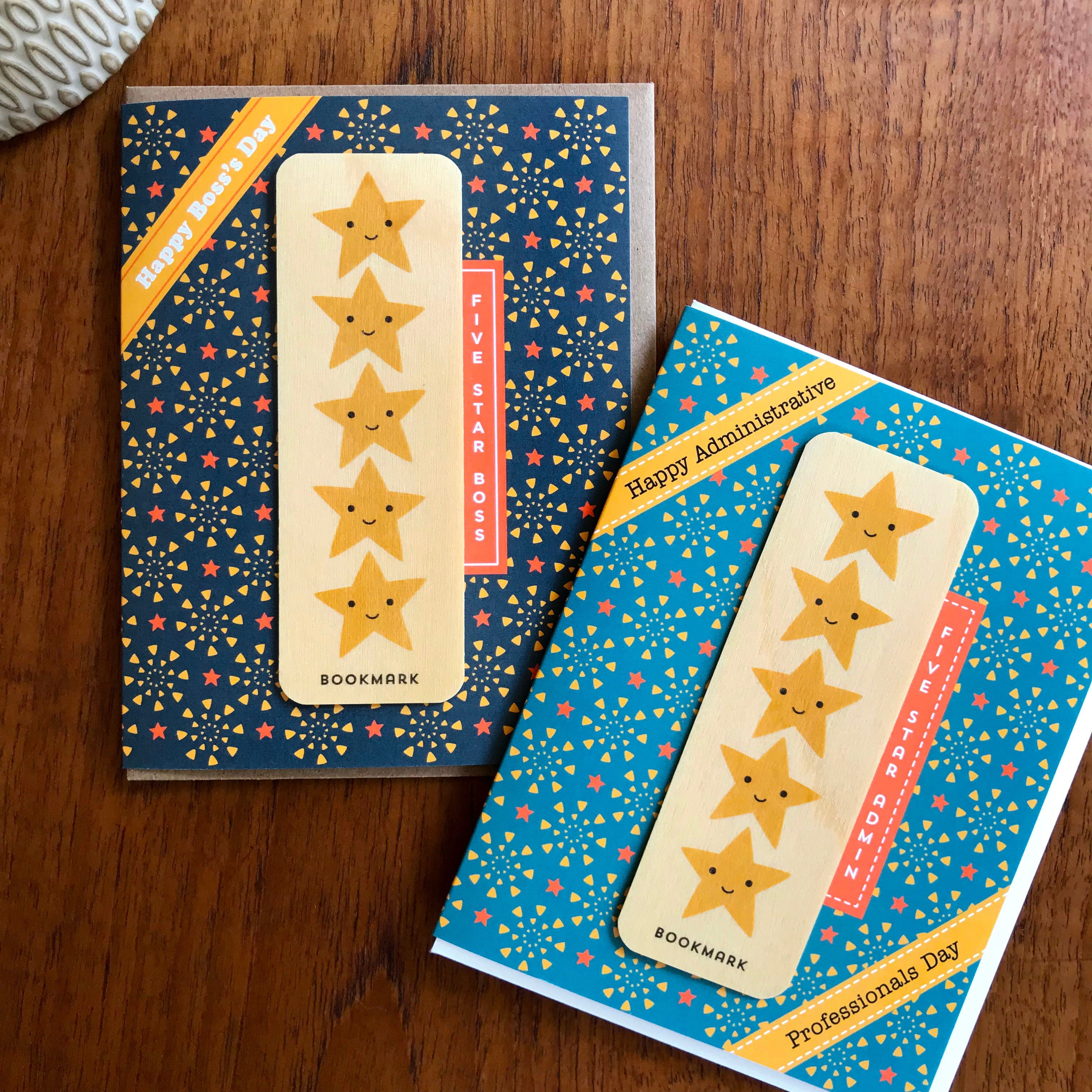 5 Star Boss Bookmark Boss's Day Card