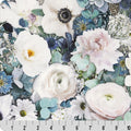 Digital Cuddle White Hoffman Blooming Buds 58" - 60" Fabric per yard
