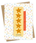 5 Star Teacher Bookmark Thank You Card