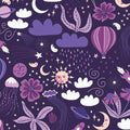 Wildest Dreams Sea and Space Organic Cotton 44"/45" Fabric Per Yard