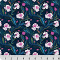 Purple Whispering Blooms Nightshade Quilting Cuddle Fabric Per Yard