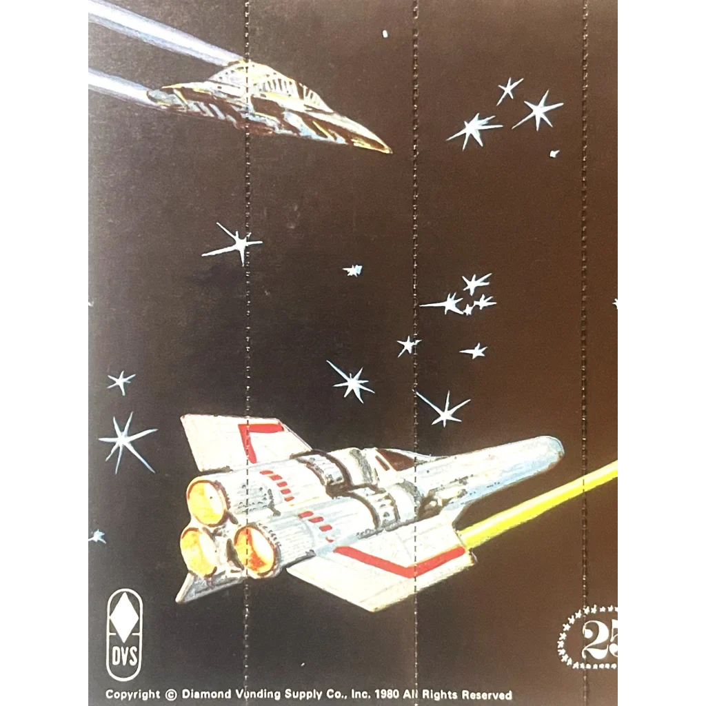 1980 Galactic Battleships Vending Display — Diamond Vending Supply Co. Sci‑Fi Store Header
