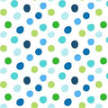 CW Polar Bear Flannel Blue Dots
