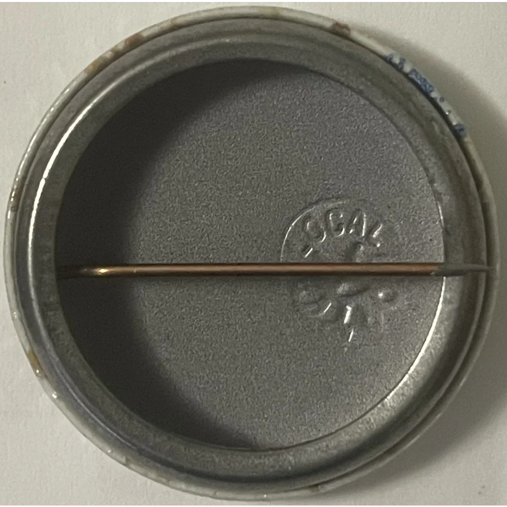 1960s Vietnam War Peace Symbol Pin — American Flag Design (NOS)