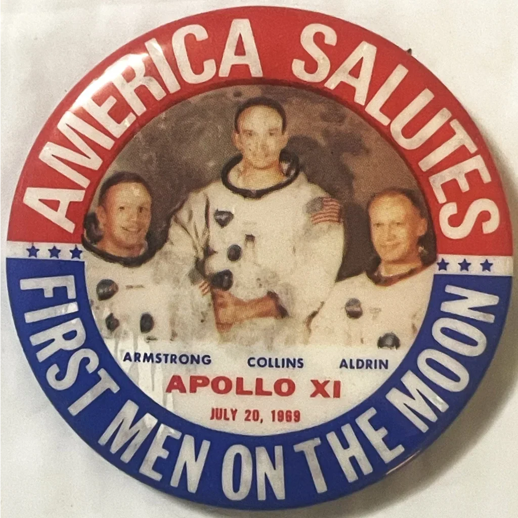 1969 Apollo XI Moon Landing Pin — NOS America Salutes First Men on the Moon